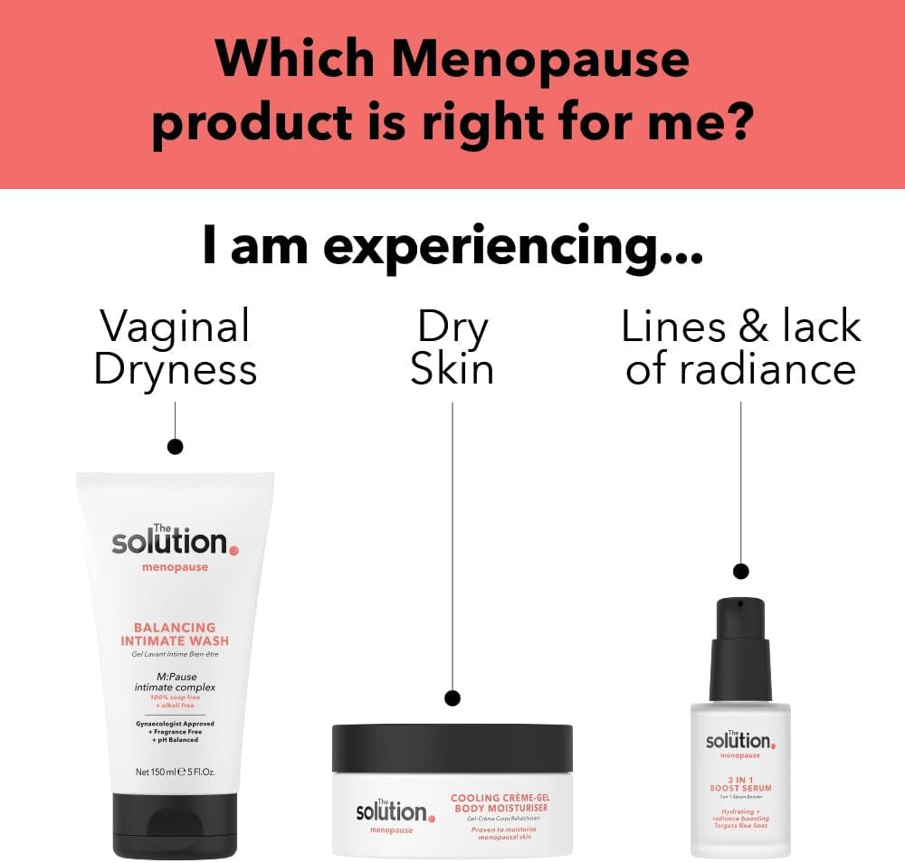 The Solution Menopause Cooling Crème-Gel Body Moisturiser (200Ml). Hydrating Night & Day Cream with Marine Pro Collagen, Vegan & Cruelty Free Moisturising Cream with Menopause Complex for Hot Flushes